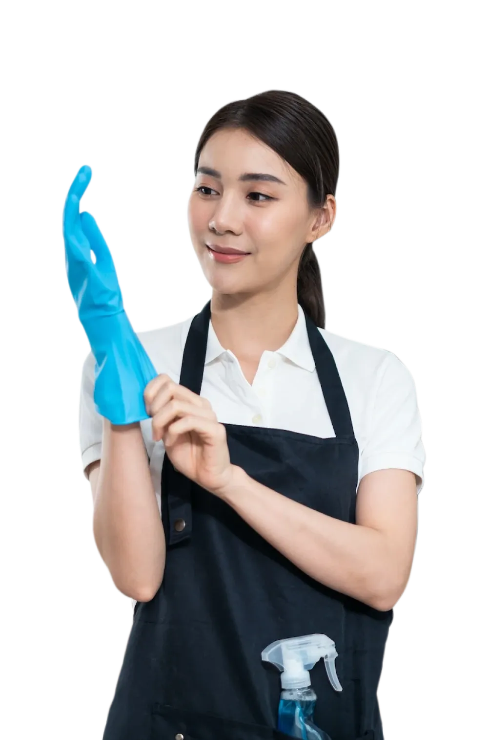 Woman in Cleaning Service